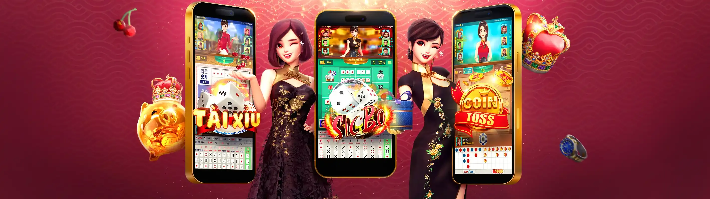 Bàn Baccarat sang trọng tại 8kbet123 với các chiến lược thắng cao được hiển thị, màu vàng và đỏ rực rỡ tượng trưng cho sự giàu có và niềm vui chiến thắng.